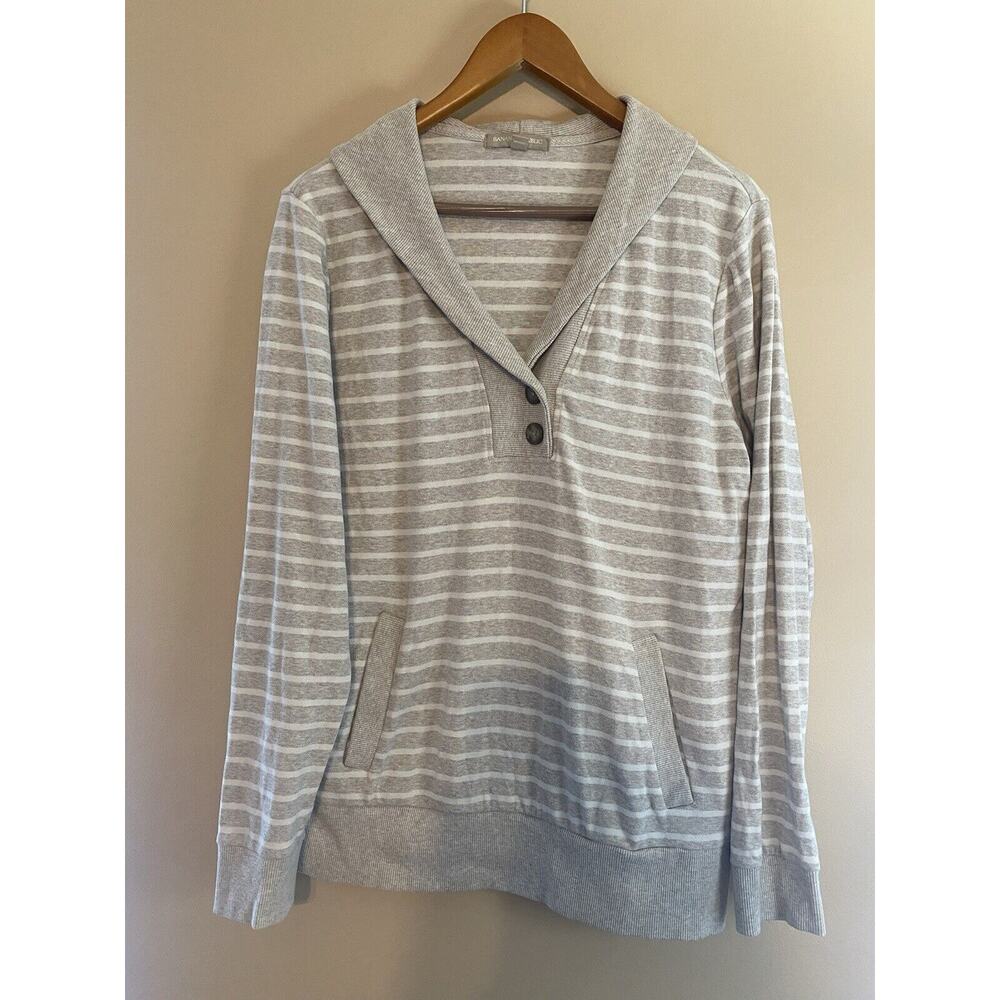 Banana Republic Women’s Pullover V- Neck Collar With Buttons Size Large